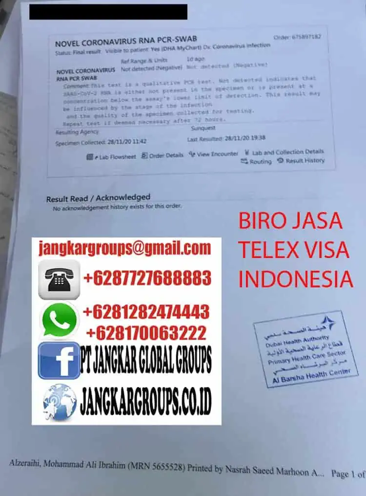 Contoh Surat Bebas Covid UAE