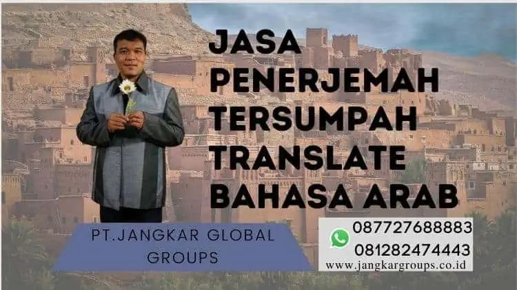 Jasa Penerjemah Tersumpah Translate Bahasa Arab