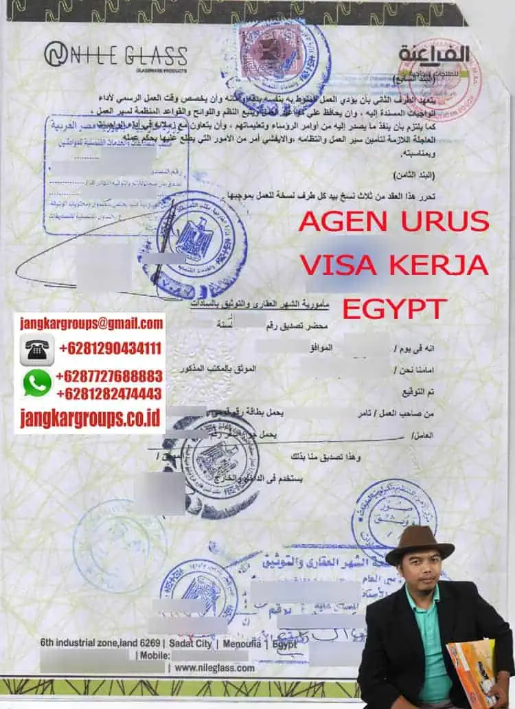 AGEN URUS VISA KERJA EGYPT