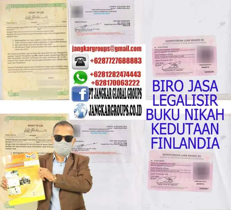 BIRO JASA LEGALISIR BUKU NIKAH KEDUTAAN FINLANDIA