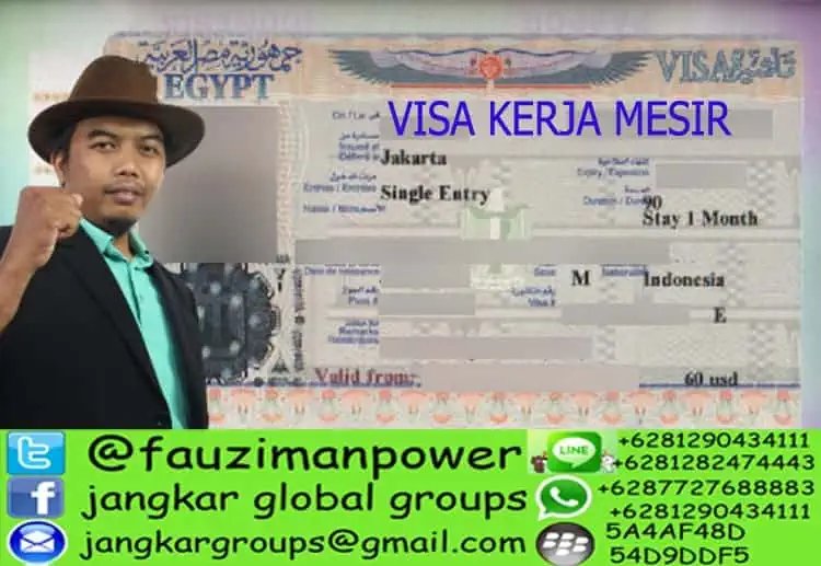 CONTOH VISA KERJA MESIR