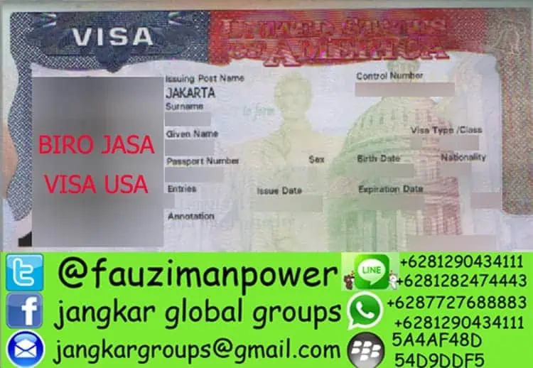 CONTOH visa bisnis amerika R B1 B2