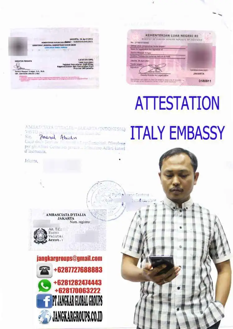 ATTESTATION ITALY EMBASSY