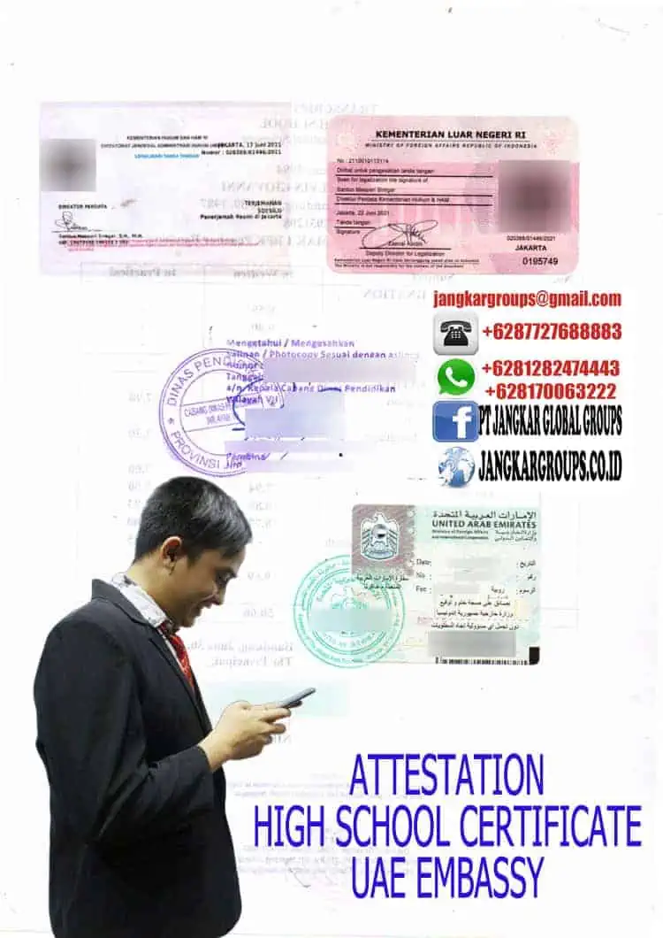 Attestation high school certificate uae