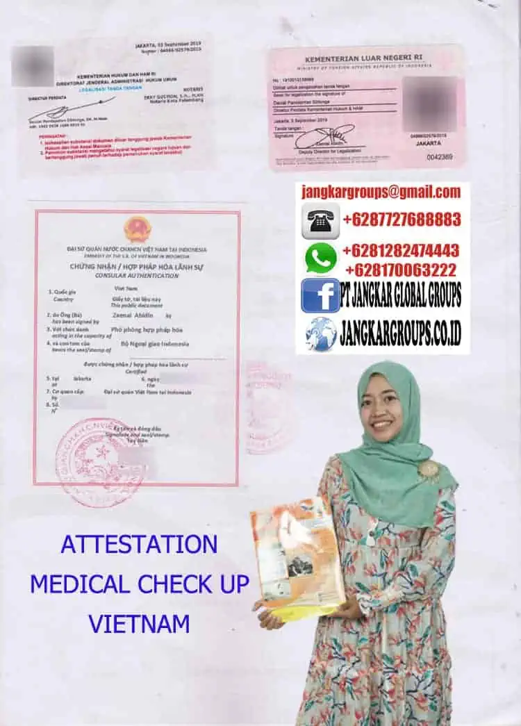 Attestation medical check up vietnam