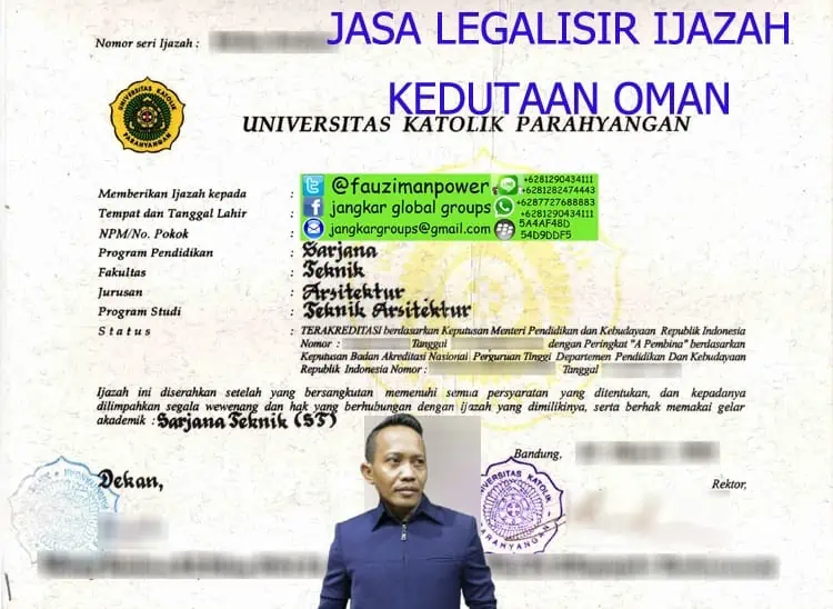 JASA LEGALISIR IJAZAH KEDUTAAN OMAN