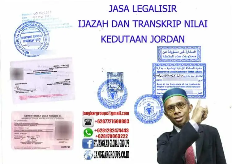 JASA LEGALISIR IJAZAH TRANSKRIP NILAI JORDAN