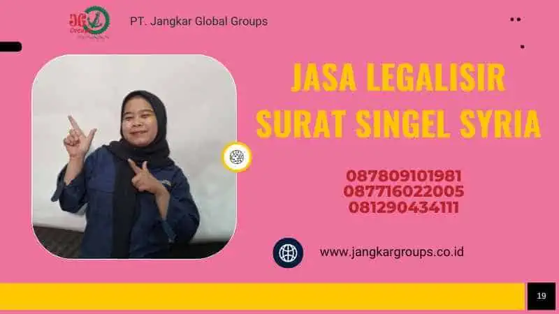 Jasa Legalisir Surat Singel Syria