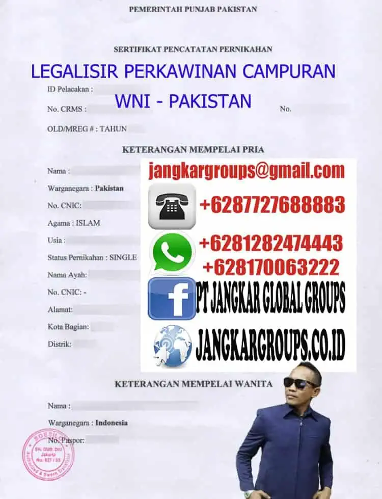 LEGALISIR PERKAWINAN CAMPURAN WNI PAKISTAN