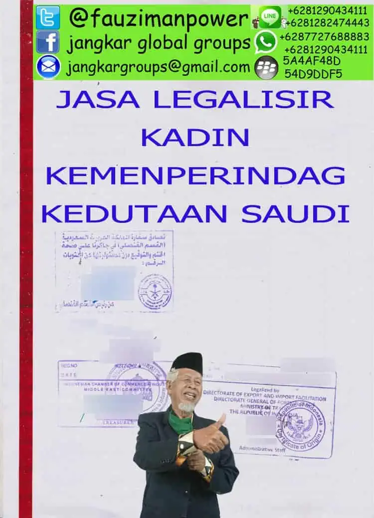 foto Legalisir COO Invoice Kedutaan