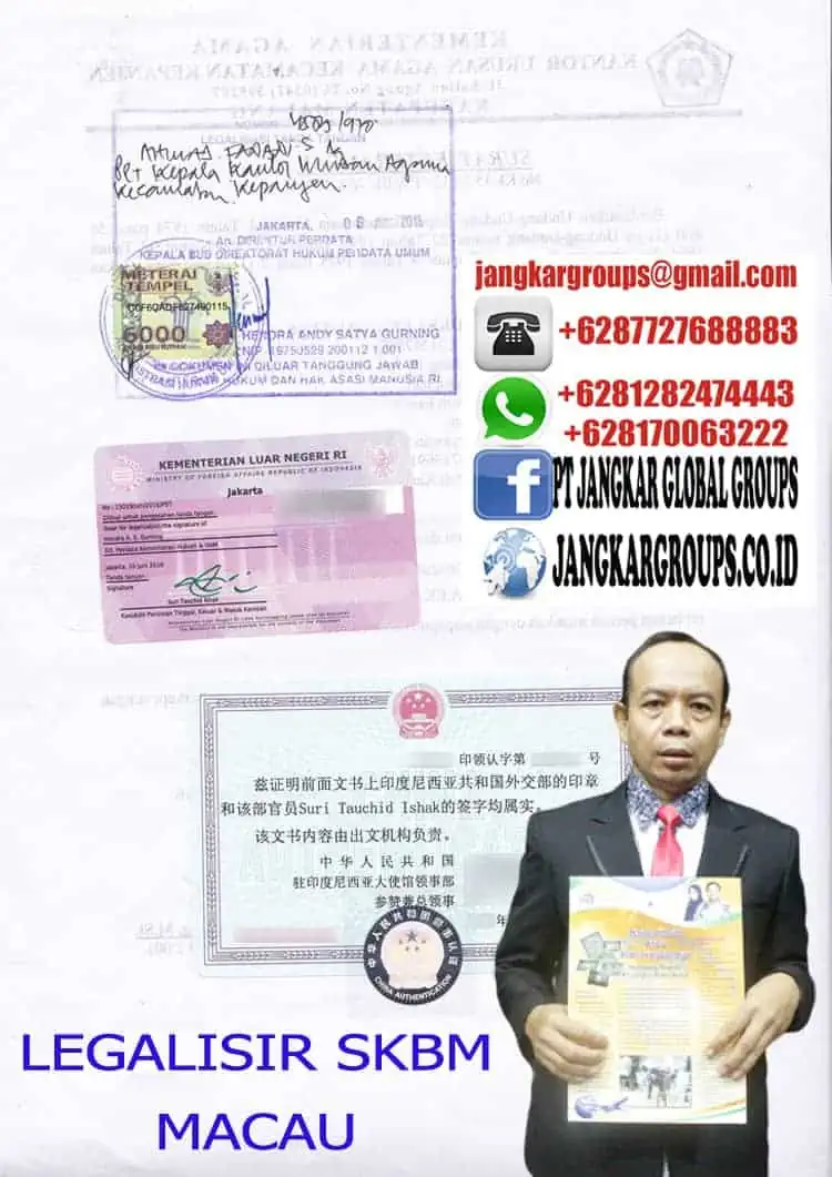 jasa Legalisir skbm macau