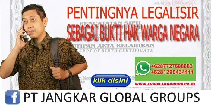 Sebagai Bukti Hak Warga Negara