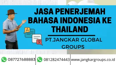 JASA PENERJEMAH BAHASA INDONESIA KE THAILAND