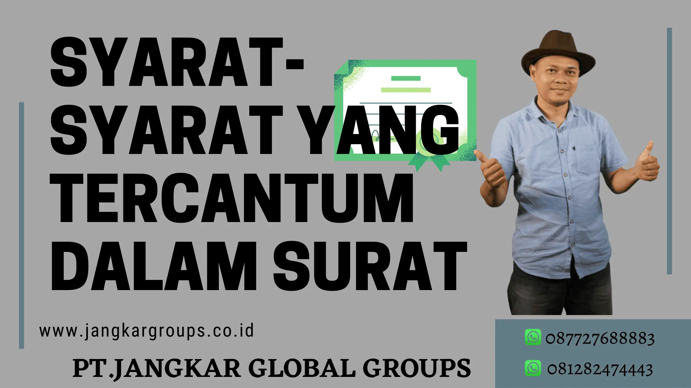 SYARAT YANG TERCANTUM DALAM SURAT 