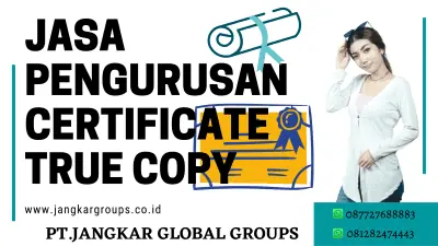 JASA PENGURUSAN CERTIFICATE TRUE COPY