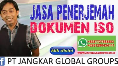 Jasa Penerjemah Dokumen ISO