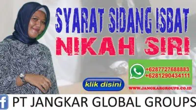 Syarat Sidang Isbat Nikah Siri