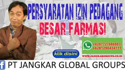 Persyaratan Izin Pedagang Besar Farmasi