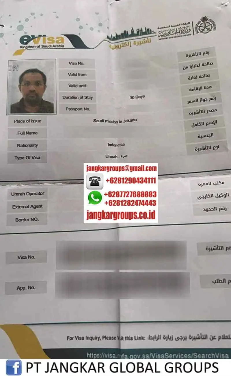 VISA UMROH SAUDI