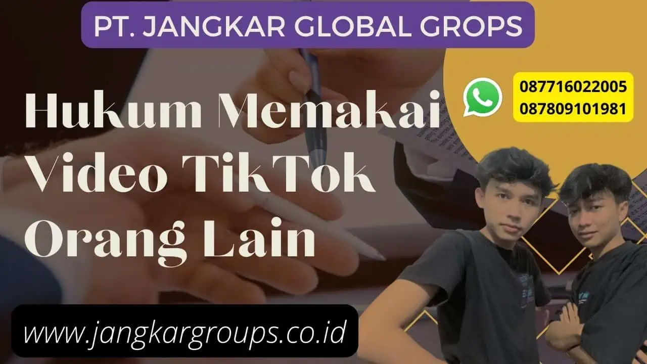 Hukum Memakai Video TikTok Orang Lain