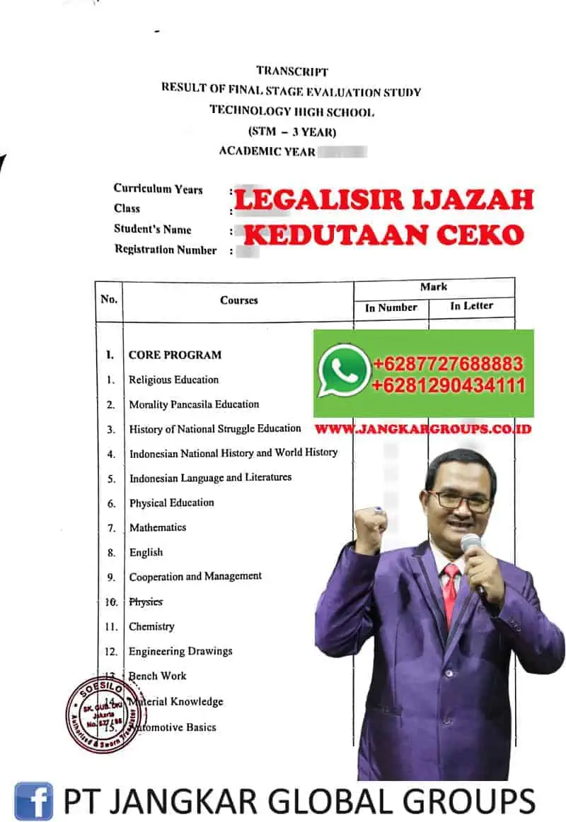 Legalisir Ijazah Ceko