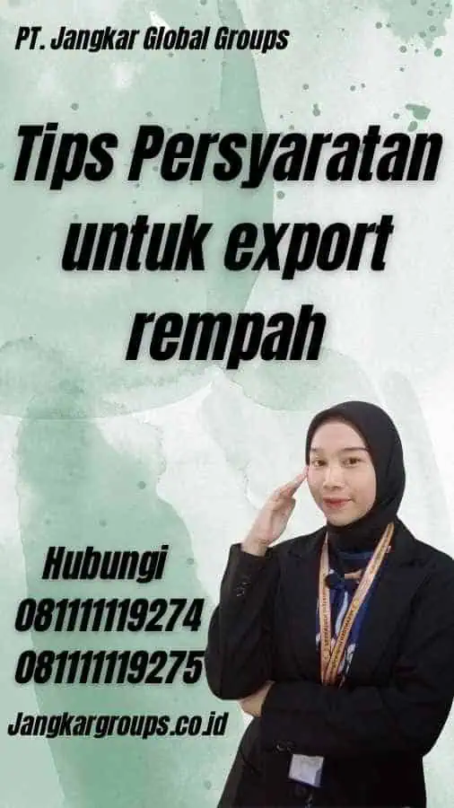 Tips Persyaratan untuk export rempah