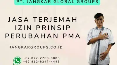 Jasa Terjemah Izin Prinsip Perubahan PMA