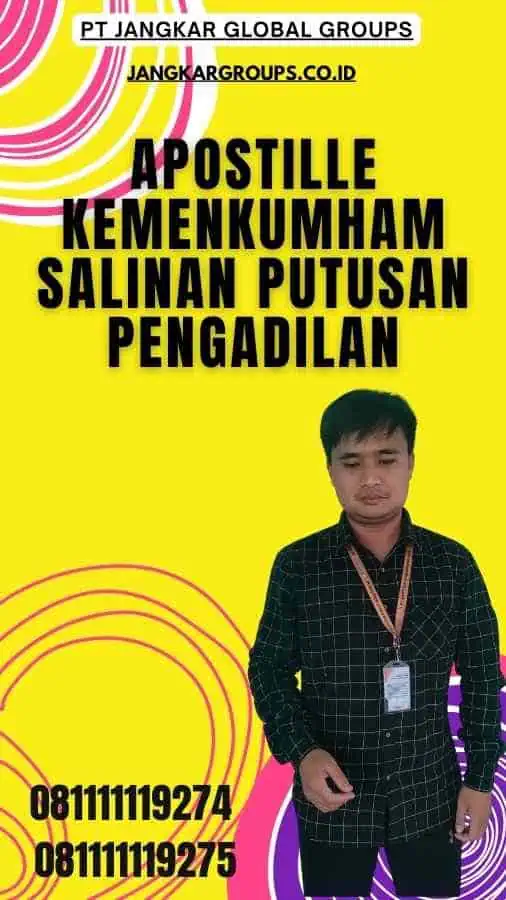 Apostille Kemenkumham salinan putusan pengadilan