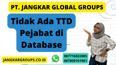 Tidak Ada TTD Pejabat di Database