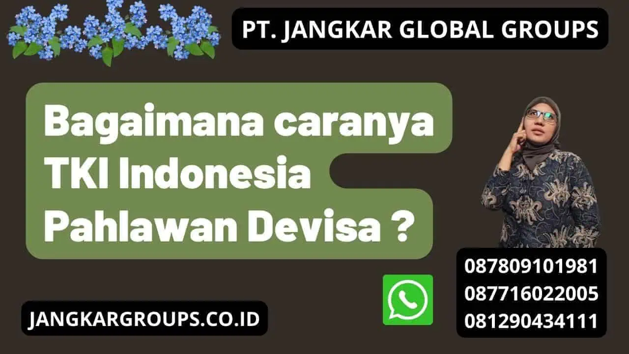 Bagaimana caranya TKI Indonesia Pahlawan Devisa ?