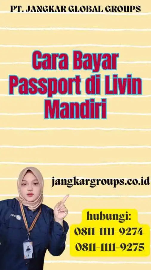 Cara Bayar Passport di Livin Mandiri