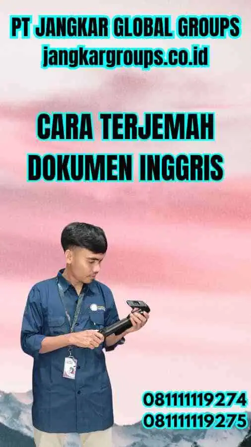 Cara Terjemah Dokumen Inggris