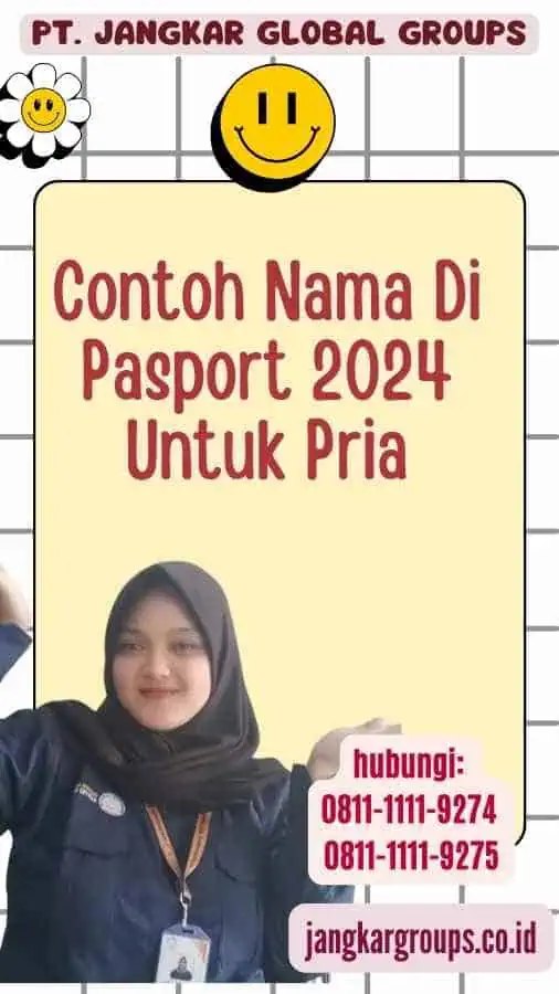 Contoh Nama Di Pasport 2024 Untuk Pria