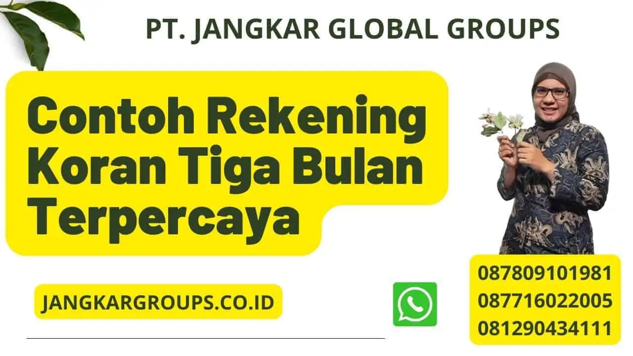 Contoh Rekening Koran Tiga Bulan Terpercaya