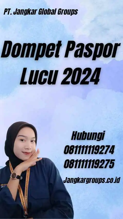 Dompet Paspor Lucu 2024