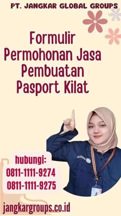 Formulir Permohonan Jasa Pembuatan Pasport Kilat