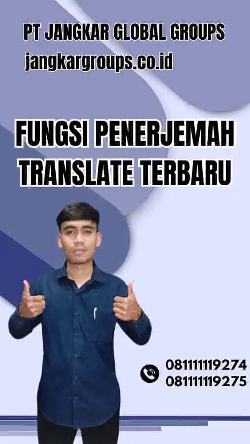 Fungsi Penerjemah Translate Terbaru