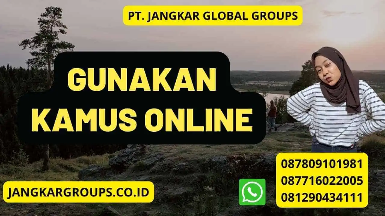 Gunakan kamus online