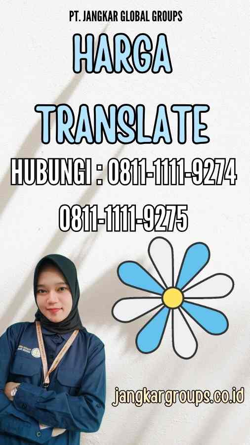 Harga Translate