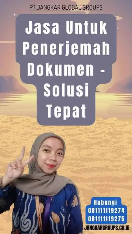 Jasa Untuk Penerjemah Dokumen - Solusi Tepat