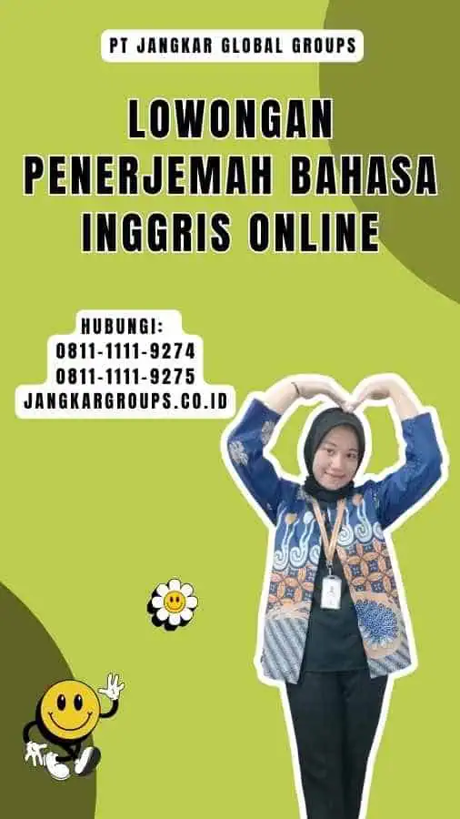 Lowongan Penerjemah Bahasa Inggris Online