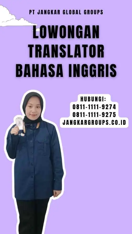 Lowongan Translator Bahasa Inggris