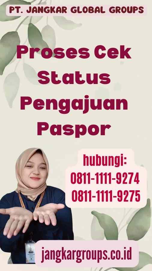 Proses Cek Status Pengajuan Paspor