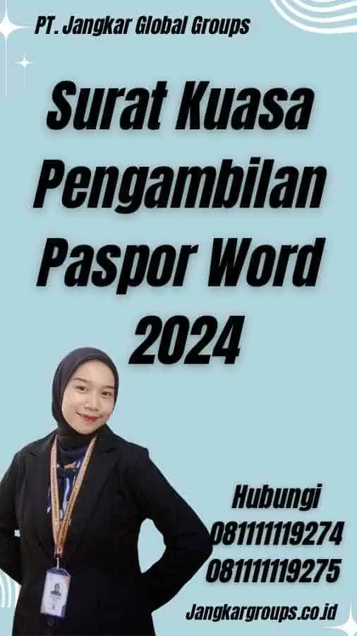 Surat Kuasa Pengambilan Paspor Word 2024