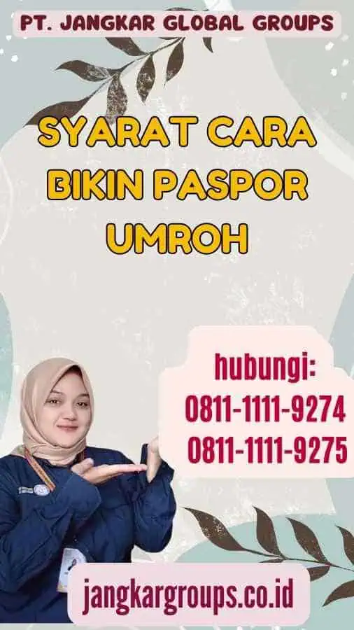 Syarat Cara Bikin Paspor Umroh