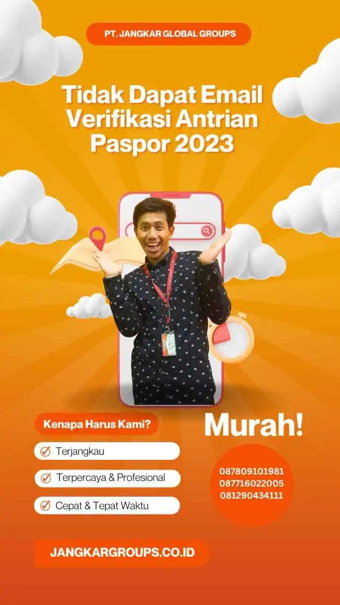 Tidak Dapat Email Verifikasi Antrian Paspor 2023