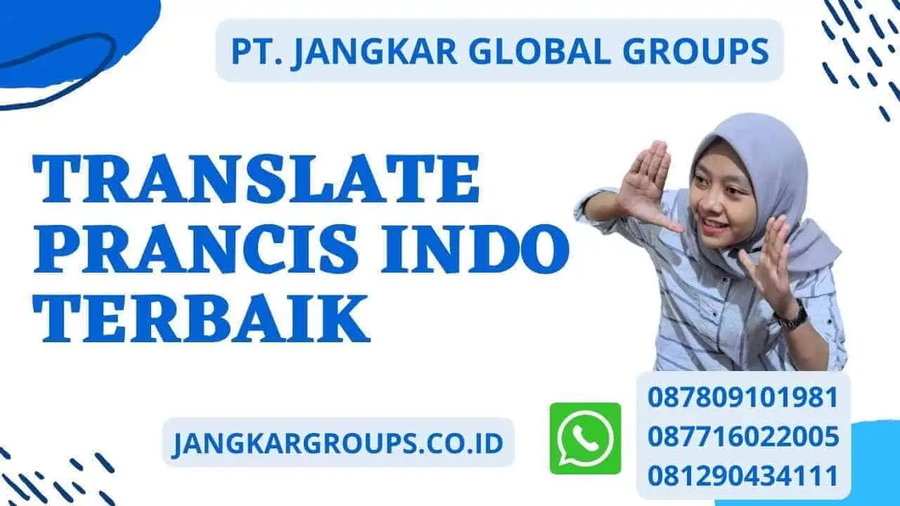 Translate Prancis Indo terbaik