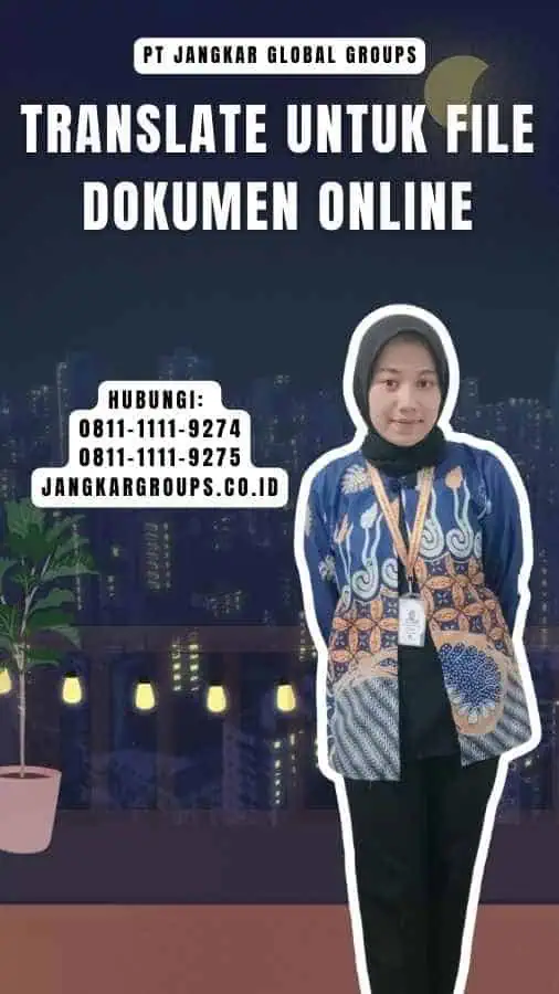 Translate untuk File Dokumen Online