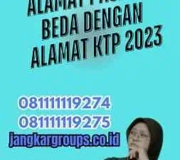 Alamat Paspor Beda Dengan Alamat KTP 2023