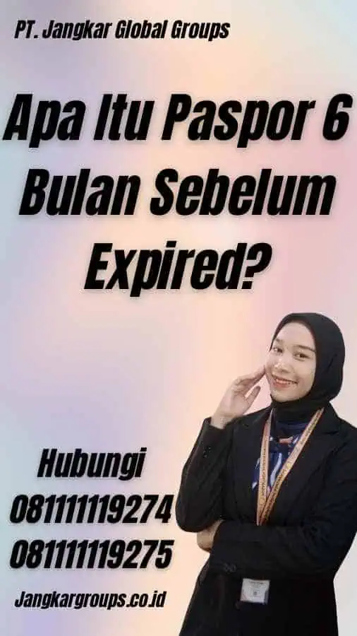 Apa Itu Paspor 6 Bulan Sebelum Expired?